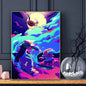 Game F-Friday Night F-Funkin Pico Boyfriend Poster HD Sticky Wall Art Printing Waterproof Home Living Bed Room Bar Aesthetic