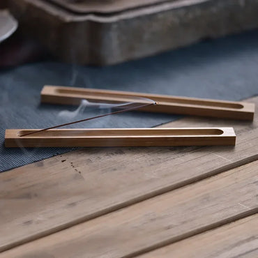 23 cm (9.1 in) Wooden Incense Holder, Sandalwood Stick & Coil Burner for Home Decor