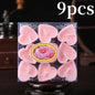 9pcs Heart-Shaped Scented Tea Candles – Romantic Décor for Valentine's Day, Weddings, and Anniversaries