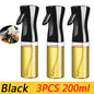 Oil Spray Bottle & Oil Brush — Nebulizing Kitchen Mister, 200/300/500 ml (6.8/10.1/16.9 fl oz) for Cooking, BBQ & Baking