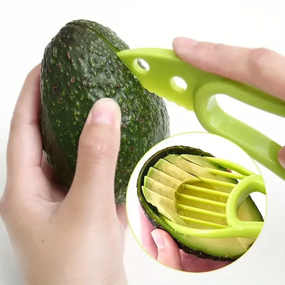 3-in-1 Avocado Slicer Pitter Fan Blade Kitchen and Camping Fruit Tool