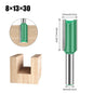 Tungsten Carbide Router Bit 3-20mm (0.12-0.79 in) Diameter, 8mm (0.315 in) Shank, Single/Double Flute Straight Bit for Woodworking