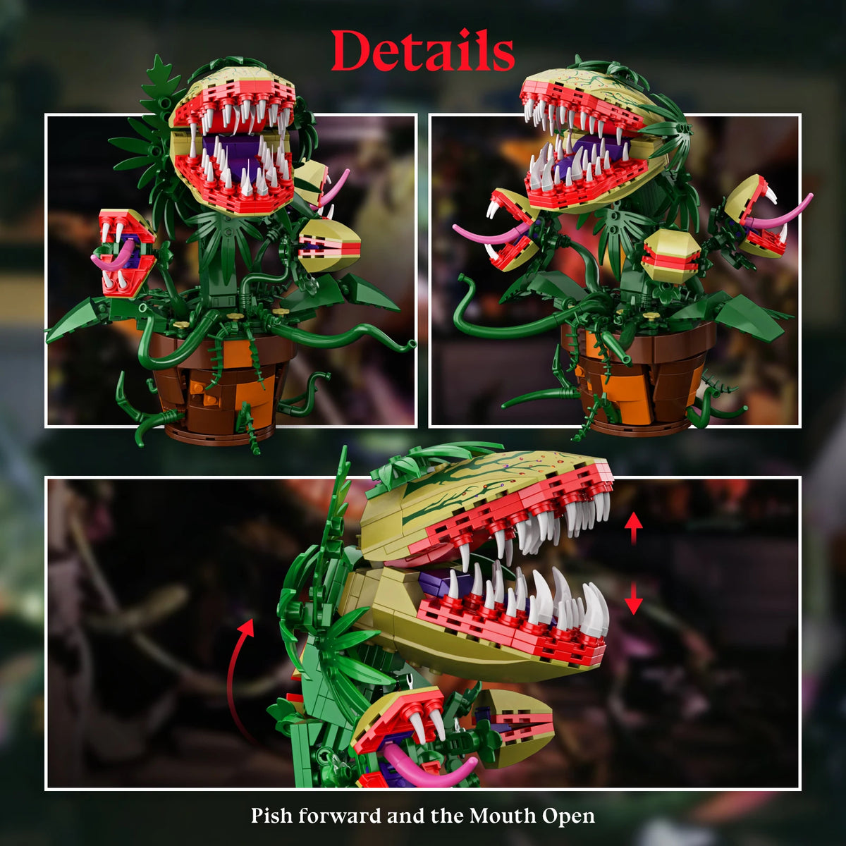 Audrey II-Inspired Horror Plant Building Block Kit