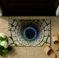 Visual Illusion Hole Endless Abyss Door Mat Bedroom, Kitchen, Home Anti Slip Door Mat Creative and Fun Home Decoration Carpet