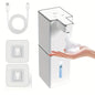 Wall-Mounted Touchless Automatic Soap Dispenser — 380ml (12.8 fl oz) Rechargeable Infrared Foam & Liquid Dispenser for Kitchen & Bathroom