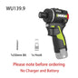 Cordless Brushless Impact Driver Drill Rechargeable High-Torque Screwdriver with Metal Chuck