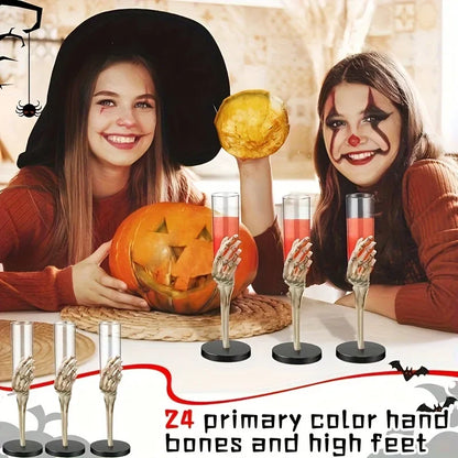 Halloween Skeleton Hand Plastic Goblets - 1PC, 3PCS or 5PCS