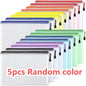 10-Pack A4 Zipper Bags – Multi-Color Waterproof PVC File Organizers for Travel, Office & Home Storage
