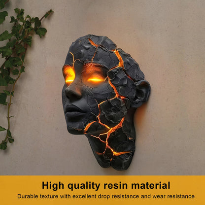 Pink Halloween Cracked Soul LED Wall Light