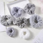 Plush Cotton-Blend Scrunchies Set 7 or 21 Pack - Elastic Hair Ties & Ponytail Holders for Women & Girls