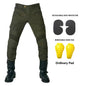 Men's Motorcycle Riding Pants with Detachable Knee and Hip Protectors Four-Season Casual Jeans