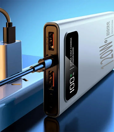 50,000mAh 120W Portable Power Bank with LED Digital Display — Fast Charging for iPhone Samsung Huawei