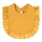 Ruffle Edge Cotton Gauze Baby Bib & Burp Cloth - Lace Saliva Bib for Infants 1-3 Years
