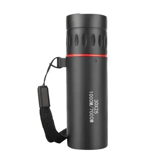 2000×25 HD Monocular Telescope with Phone Mount - Portable 8000 m (26,247 ft) Range for Camping, Hunting & Birdwatching