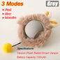 Interactive Automatic Rolling Ball Toy for Cats and Dogs, Rechargeable Smart Pet Toy with Faux Tail