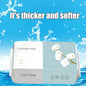 100-Pack Disposable Cotton Face Towels (15 x 20 cm / 5.9 x 7.9 in) Pearl Cotton Travel Makeup Remover & Facial Cleansing Wipes
