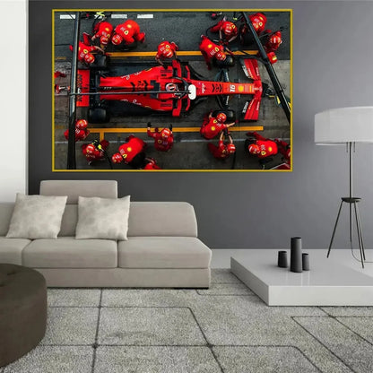 Classic, F1 Michael Schumacher Racing, Wall Art, HD Canvas Print Poster, Home Living Room Bedroom, Club Decoration