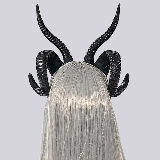 Halloween Decoration Supplies Halloween Sheep Horns Headband Cosplay Photo Props Devil Ox Horn Hairband Cosplay Headband