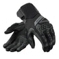 Leather Mesh Motorcycle Gloves for Men — Touchscreen Full-Finger Riding Gloves with Knuckle & Palm Protection