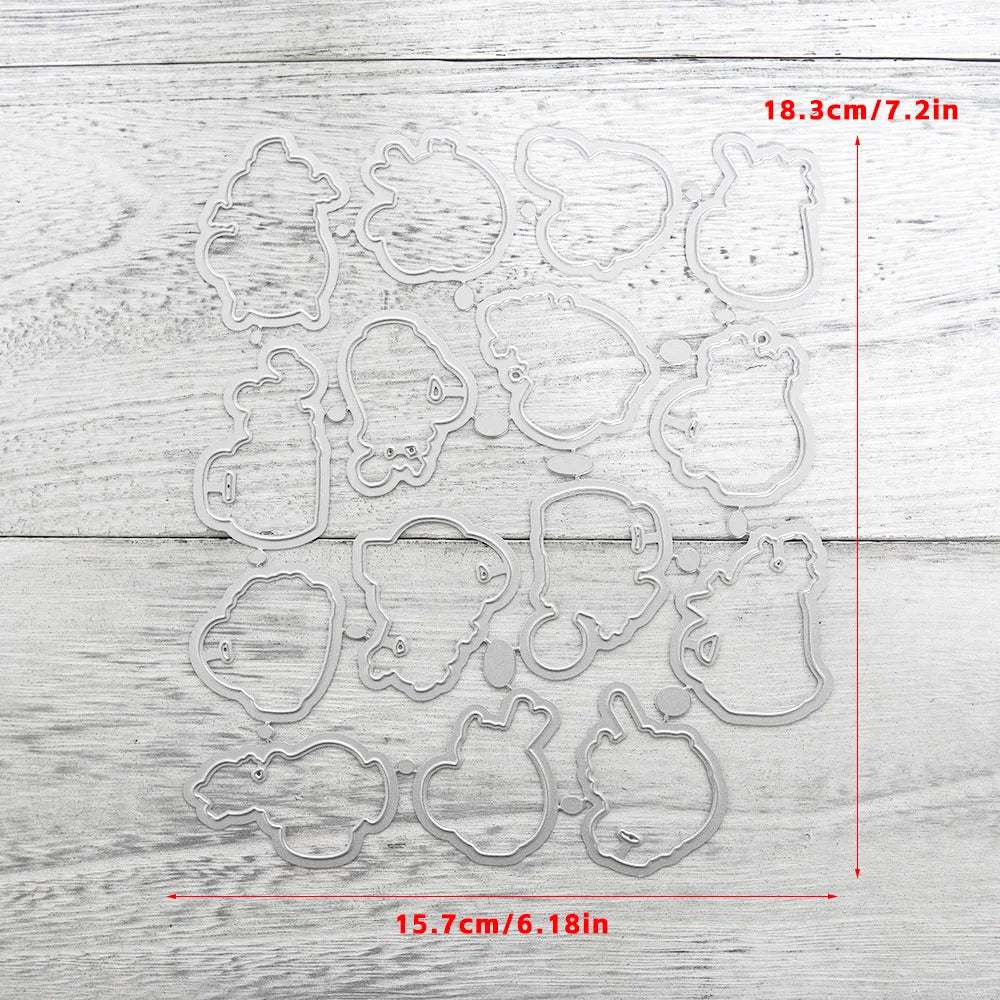 Halloween Transparent Silicone Stamp Set, Coded Designs
