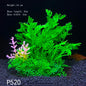 Artificial Aquarium Plants – Plastic Underwater Green Shrubs with Resin Base, Fish Tank Decoration