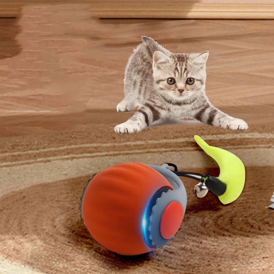 Interactive Smart Cat Ball - Automatic Rolling Cat Toy, Self-Exciting Bite-Resistant ABS Pet Toy