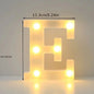 1PC LED Alphabet&Number Lights For Home,Wedding,Proposal,Birthday,Party,Photo Prop, Battery Powered White Decorative Night Light