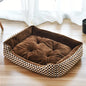Large Plush Pet House Bed — Deep Sleeping Calming Dog & Cat Cushion for Puppies and Small Breeds (Chihuahua)