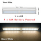 LED Under Cabinet Night Light Motion Sensor Closet Light Kitchen Bedroom Lighting Wall Lamp With Magnetic Strip USB Rechargeable