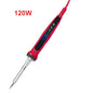 80W Adjustable Temperature Soldering Iron Kit with LCD, Ceramic Heater, Soldering Tips, Tweezers & Solder Wire