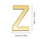 1Pcs Metal Self Adhesive House Number English Alphabet Letters for Apartment Room Door Plate Table Mailbox Number Stickers 3*2cm