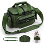 Fishing Tackle Bag 14.96 x 9.05 x 7.48 in (38 x 23 x 19 cm) High-Capacity 600D Oxford Shoulder Backpack for Fishing, Camping & Cycling