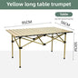 Portable Roll-Up Folding Camping Table with Carry Bag – Lightweight Outdoor Picnic & BBQ Table – 95cm / 120cm (37.4" / 47.2")