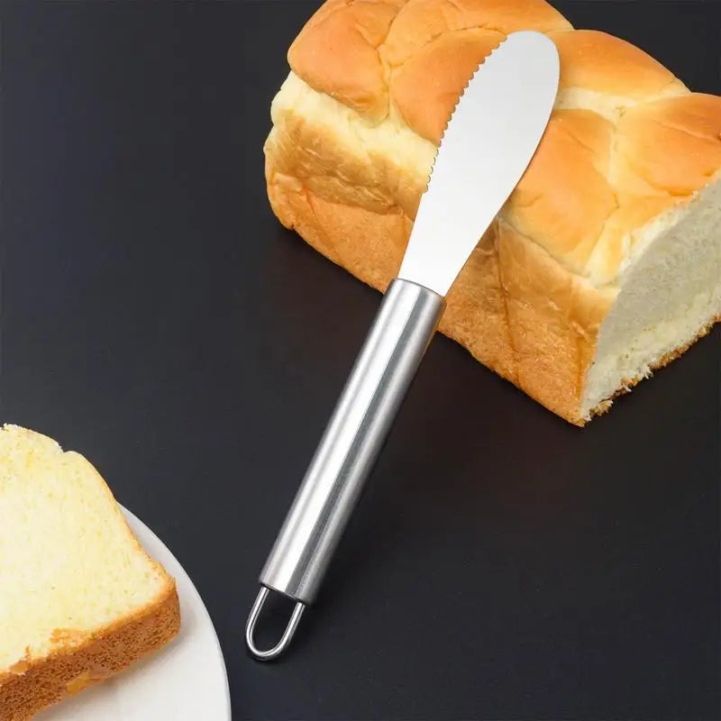 Stainless Steel Butter Spreader Knife – Mirror Polished, Dishwasher Safe, for Butter, Jam & Cheese
