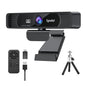 4K USB Webcam 3840x2160 30fps 120° Wide-Angle with Microphone & Remote — Streaming Camera for PC, Mac, Linux