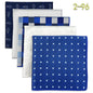 5-Pack Men's Microfiber Pocket Squares 12.6 in (32 cm) - Jacquard Woven Wedding & Formal Handkerchiefs, Assorted Patterns