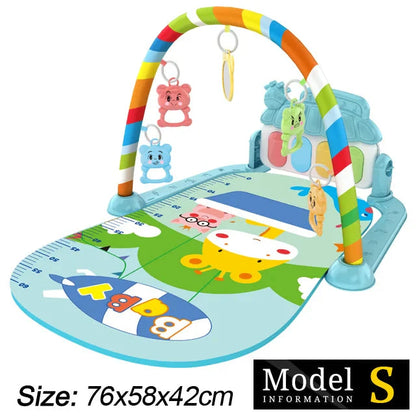 Baby Fitness Play Gym with Music & Piano Mat