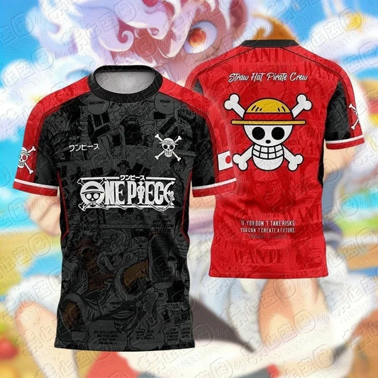 One Piece Luffy Football Jersey T-Shirt Kids Football Special Jersey