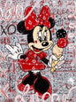 Mickey Mouse Minnie Street Graffiti Canvas Painting Prints Poster Creative Modern Wall Art Pictures Living Room Home Decor