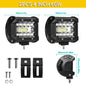 LED Light Bar 4/7/12/15/17/20 in (102/178/305/381/432/508 mm) 60–500W 10–32V IP67 Waterproof Flood/Spot Driving Off-Road Truck ATV SUV Boat