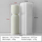 Striped Cylinder Silicone Candle Mold for DIY Pillar, Soy Wax, Plaster & Resin Crafts
