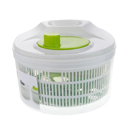 Salad Spinner for Lettuce & Leafy Greens — Washer, Dryer & Strainer