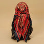 Satin Square Scarf – Elegant 2025 Print Hijab, Shawl & Hair Wrap