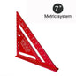 7-Inch (178 mm) Aluminum Speed Square with Inch/Metric Scales — Precision Carpentry & Woodworking Tool