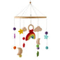 Baby Wooden Bed Bell Cartoon Rabbit Mobile