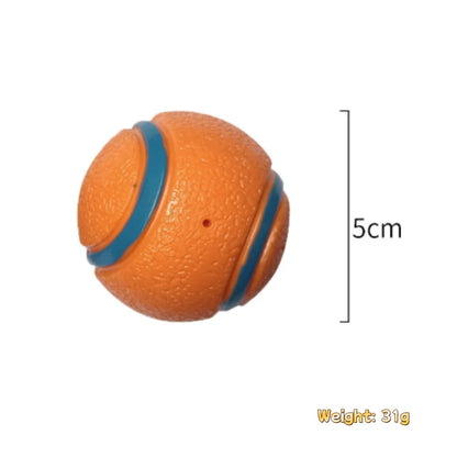 Chew-Proof Rubber Dog Ball - Elastic Jumping Fetch Toy for Small, Medium & Large Dogs
