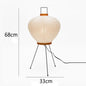 Japanese Design Akari Wabi-sabi Table Lamp White Rice Paper Decorative Desk Lights for Bedroom Living/Dining Room Study Loft