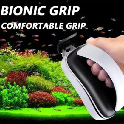 Magnetic Floating Algae Scraper for Aquarium Glass — Strong Magnetic Fish Tank Brush (Multiple Sizes)