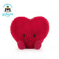 Plush Bunny & Crimson Dragon Toy with Rose Bouquet – Valentine's Day Stuffed Animal Gift