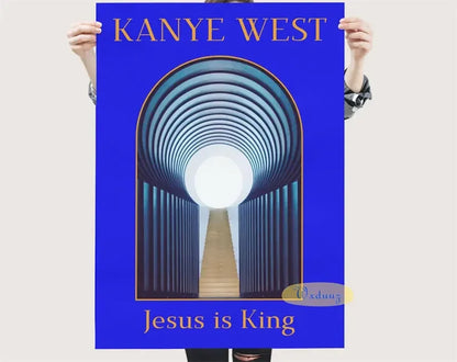 American Pop Rapper Kanye West Poster Hip Hop Singer Music Album Cover For Room Living Home Wall Art Decor Canvas Print Pictures